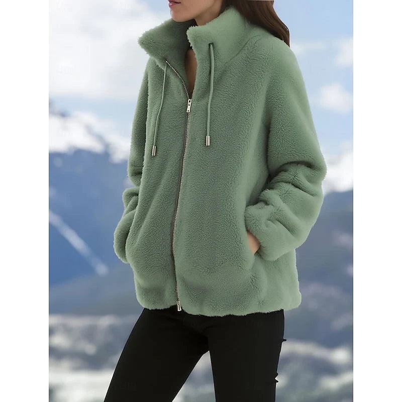 Freya Women's Winter Coat | Soft, Cozy Zip-Up Design 0