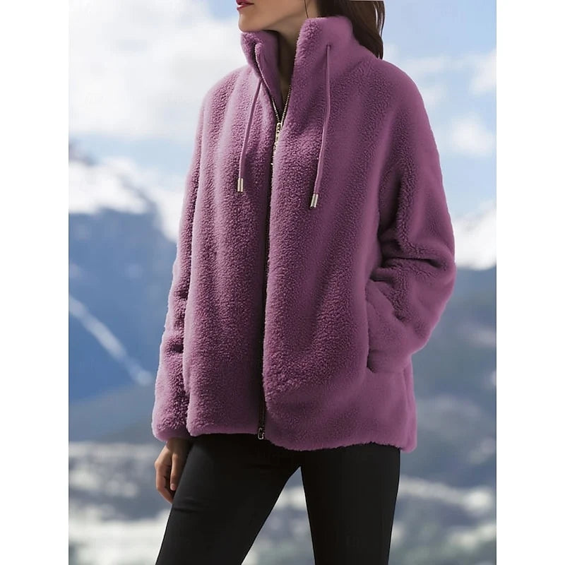 Freya Women's Winter Coat | Soft, Cozy Zip-Up Design 2