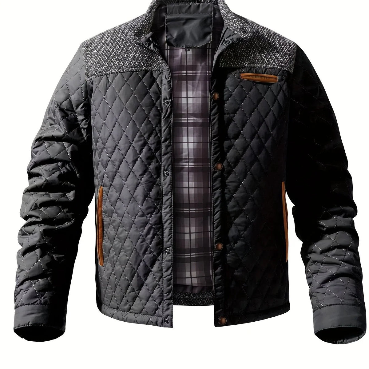 Gideon Quilted Jacket | Lightweight Insulation, Stand-Collar Design 5