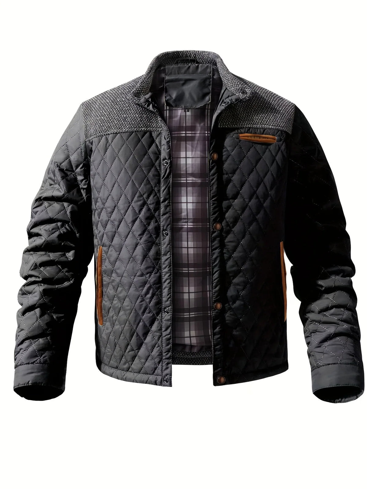 Gideon Quilted Jacket | Lightweight Insulation, Stand-Collar Design 6