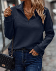 Gillian Pullover | Ribbed Half-Zip, Relaxed Fit 5