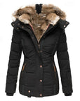 Gina Winter Jacket | Padded, Fur-Trimmed Hood for Women's Winter Coats 0