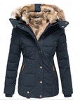 Gina Winter Jacket | Padded, Fur-Trimmed Hood for Women's Winter Coats 2