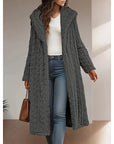Gina Women's Coat | Soft Plush Hooded Longline Winter Coat 1