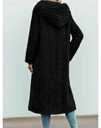Gina Women's Coat | Soft Plush Hooded Longline Winter Coat 3