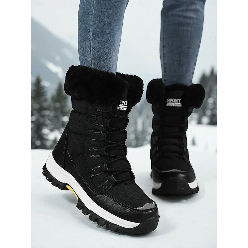 Gryta Winter Boots | Cozy Lace-Up, Non-Slip Sole for Women 6