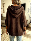 Haven Black Cardigan | Cozy Hooded Open-Front Knit for Women 2