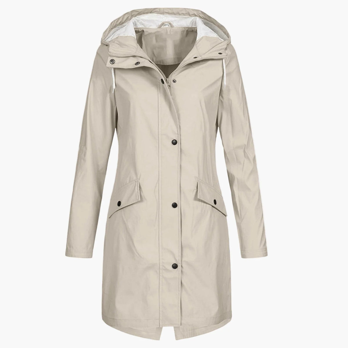 Haven Women's Rain Coat | Hooded Waterproof Long-Length 1