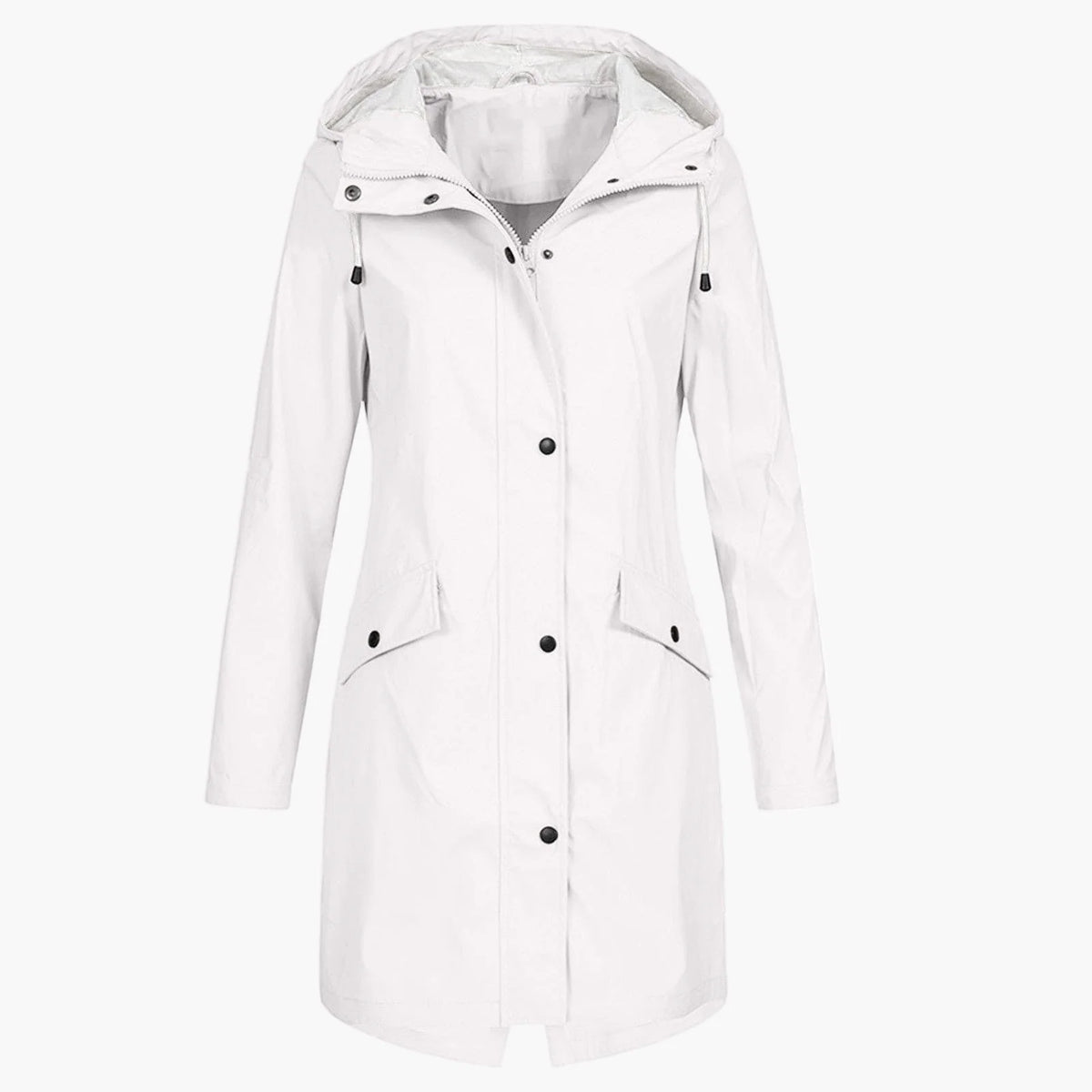Haven Women's Rain Coat | Hooded Waterproof Long-Length 4