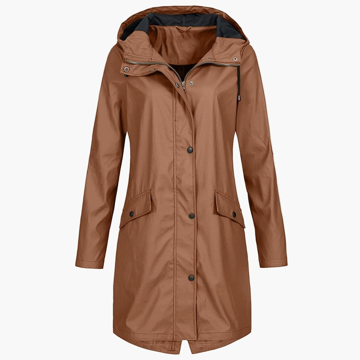 Haven Women's Rain Coat | Hooded Waterproof Long-Length 6