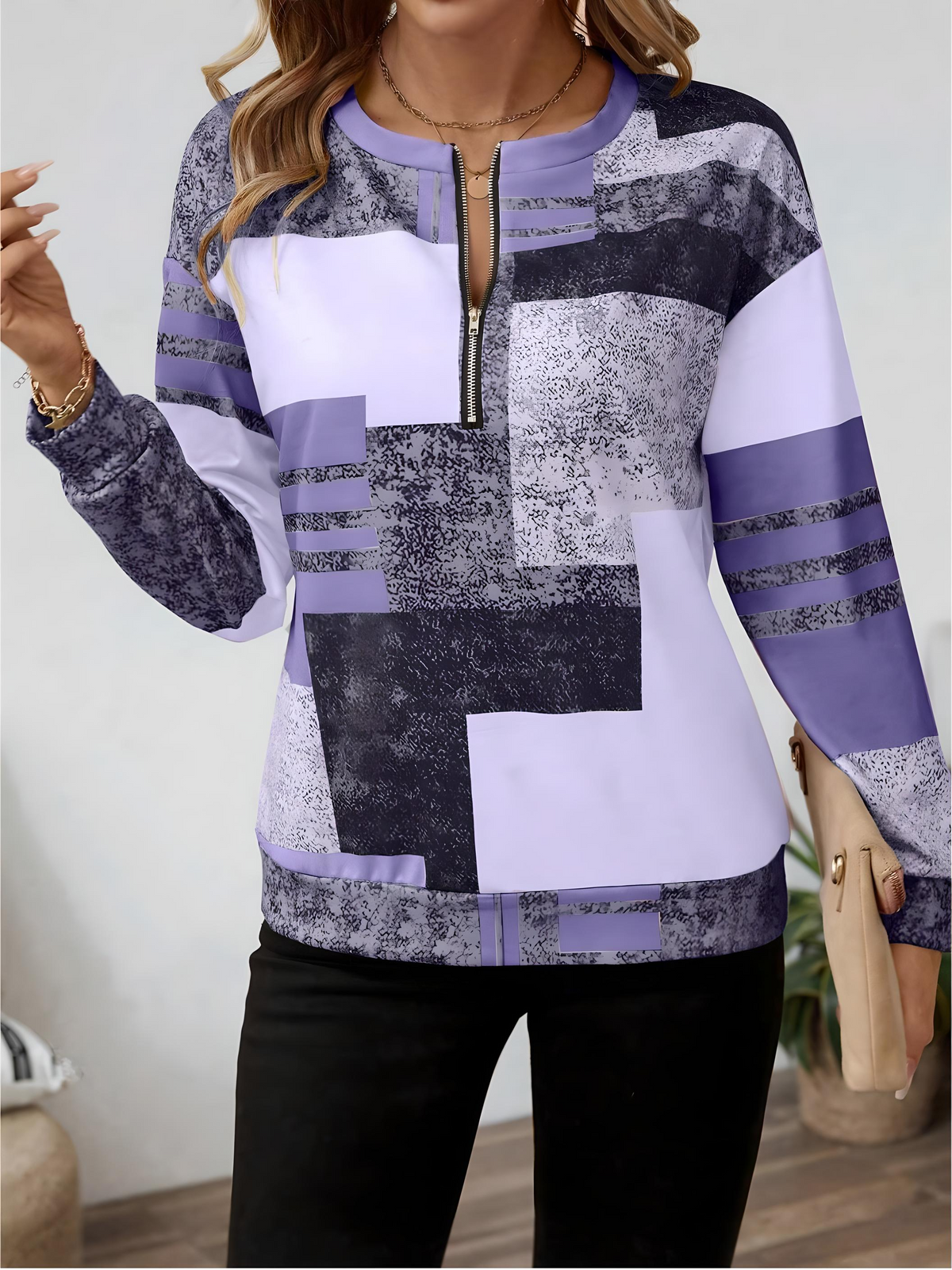 Chic Vintage Long Sleeve Pullover