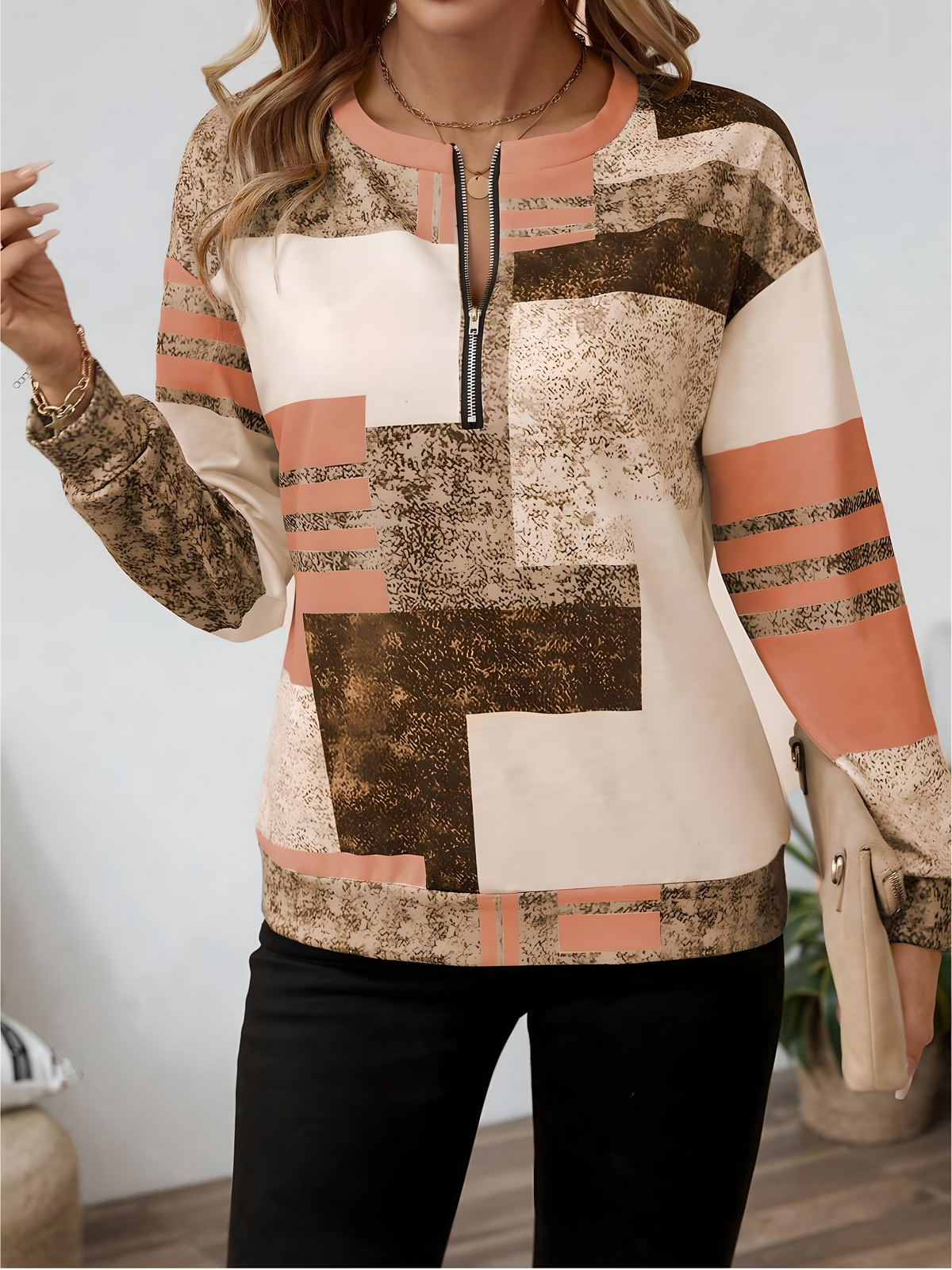 Chic Vintage Long Sleeve Pullover