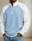 Linton Men's Quarter Zip Pullover | Soft Textured Fabric, Relaxed Fit 0