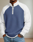 Linton Men's Quarter Zip Pullover | Soft Textured Fabric, Relaxed Fit 4