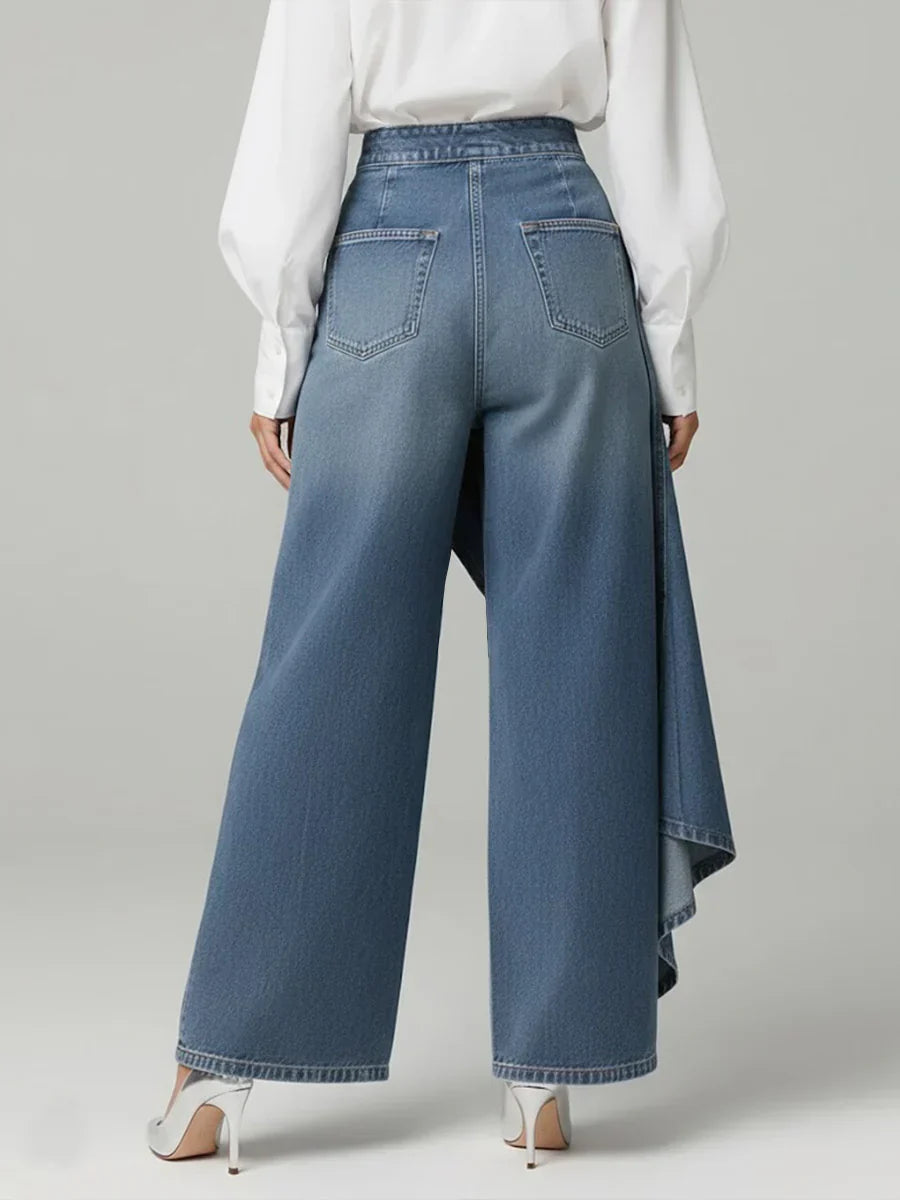 Margaret Wide-Leg Pants | High Waisted, Lightweight Denim 2