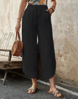 Casual Cotton Drawstring Pants