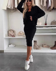 Two Piece Spaghetti Strap Dress Set