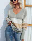 Cross-Border V-neck Sweater Women's Top