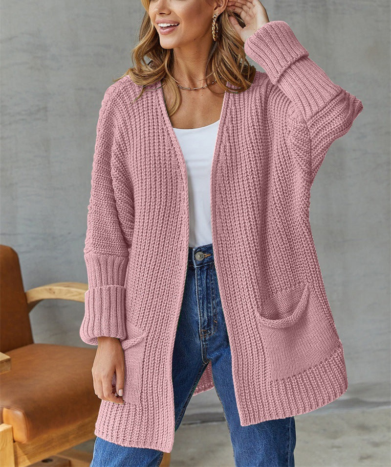 Women Knitted Casual Vintage Long Sleeve Cardigan
