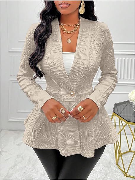 Cross-Border Long Coat with Buttons