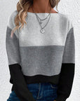 Versatile Long Sleeved Knitted Sweater
