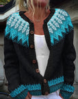 Casual Women’s Cardigan with Digital Print