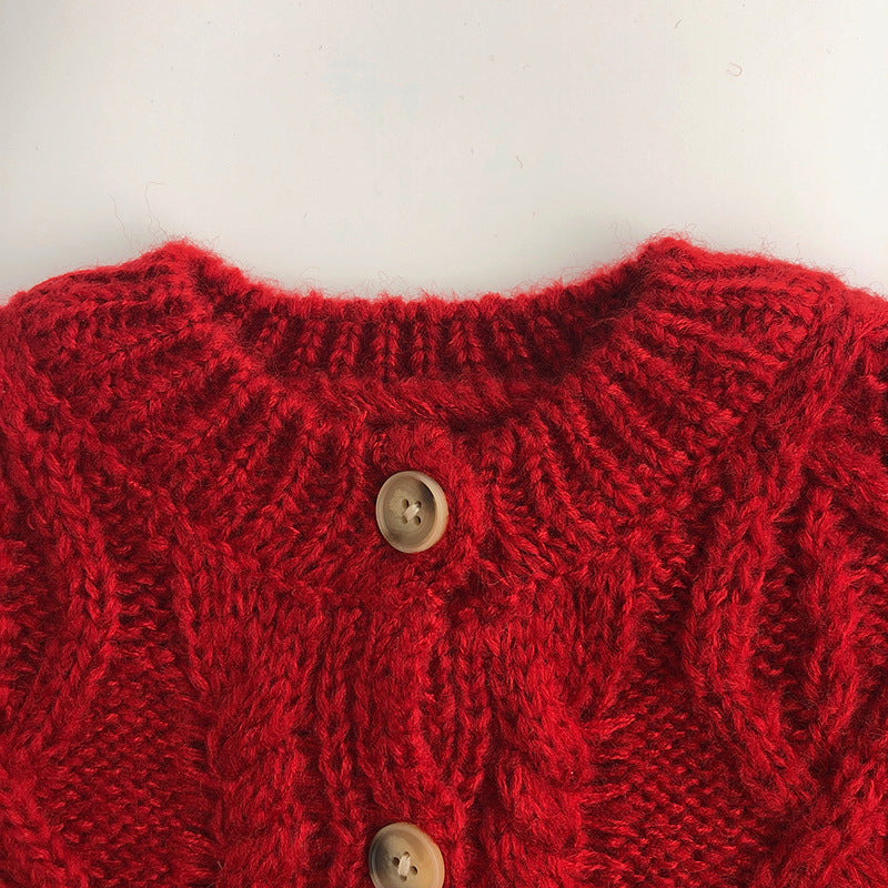 Cozy Knit Sweater Cardigan with Relaxed Fit