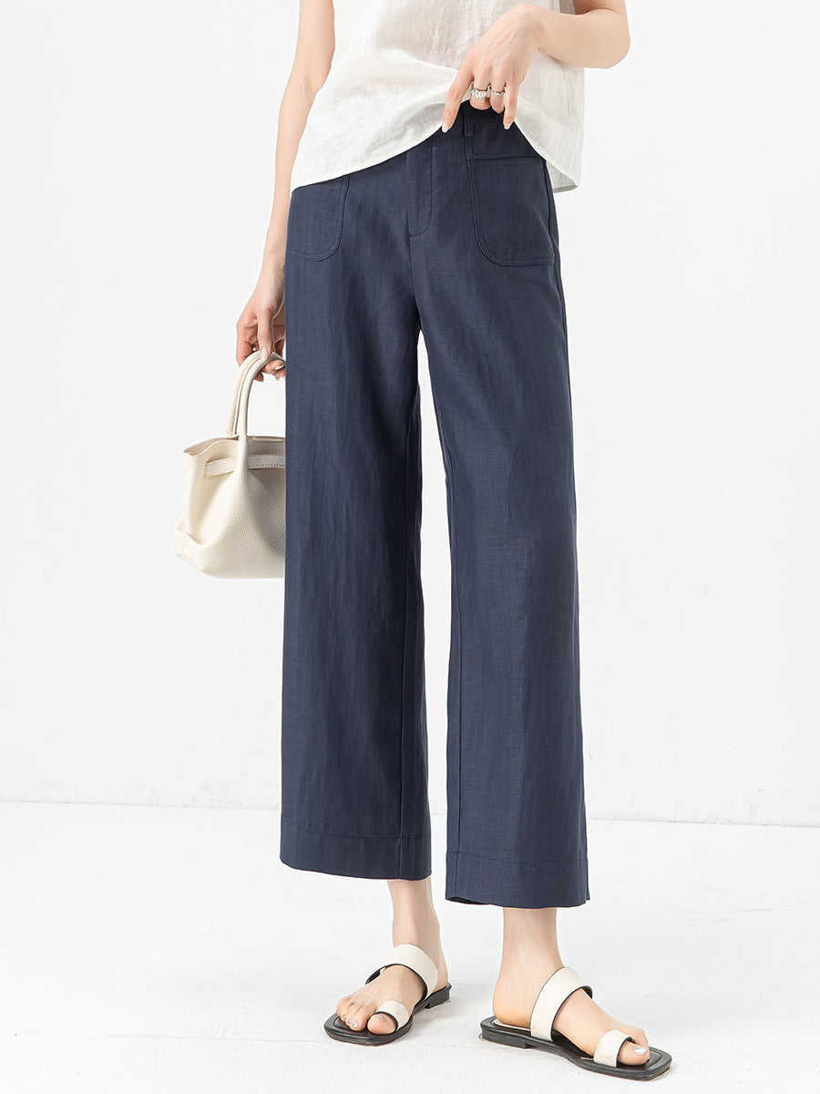 Women’s Ice Silk Straight Leg Trousers