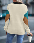 Women's Casual Round Neck Knitted Sweater