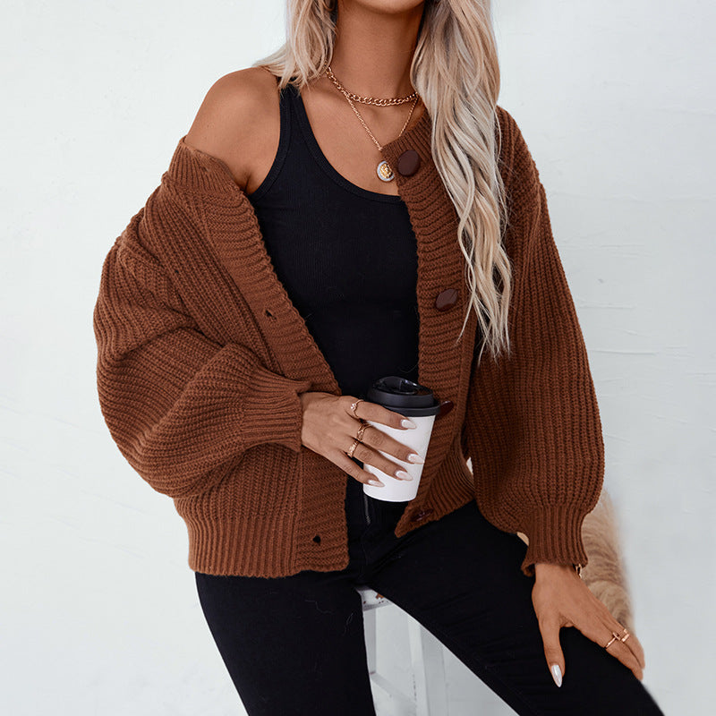 Women's Button-Down Knitted Cardigan