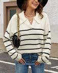 Women's Striped Pullover Sweater