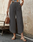 Casual Cotton Drawstring Pants