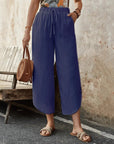Casual Cotton Drawstring Pants
