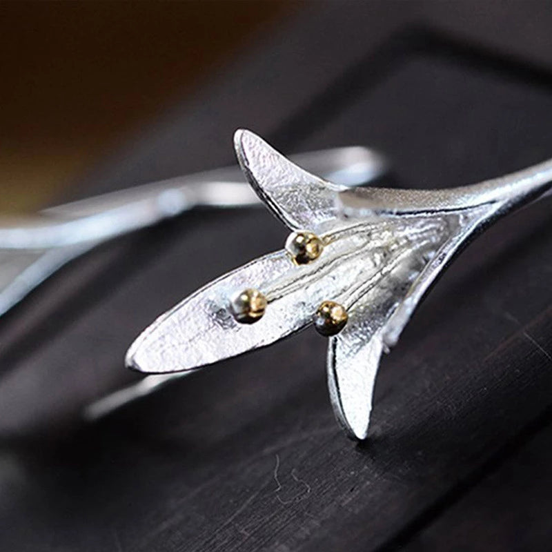 Blossom Silver Flower Earrings