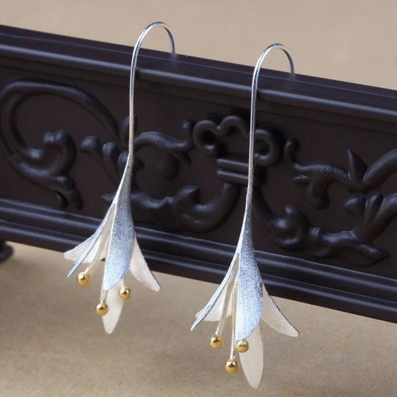 Blossom Silver Flower Earrings