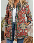 Rivara Open-Front Jacket | Artisan Patterned, Relaxed Fit 1