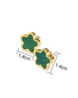 Shell Inlay Stainless Steel Earrings