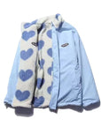 Lightweight Heart Pattern Coat Women