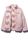 Lightweight Heart Pattern Coat Women