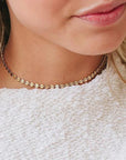 Gold Plated Disc Necklace