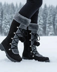 Sable Winter Boots | Fur-Trimmed, Lace-Up, Mid-Calf for Women 0
