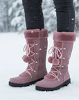 Sable Winter Boots | Fur-Trimmed, Lace-Up, Mid-Calf for Women 1