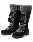 Sable Winter Boots | Fur-Trimmed, Lace-Up, Mid-Calf for Women 4