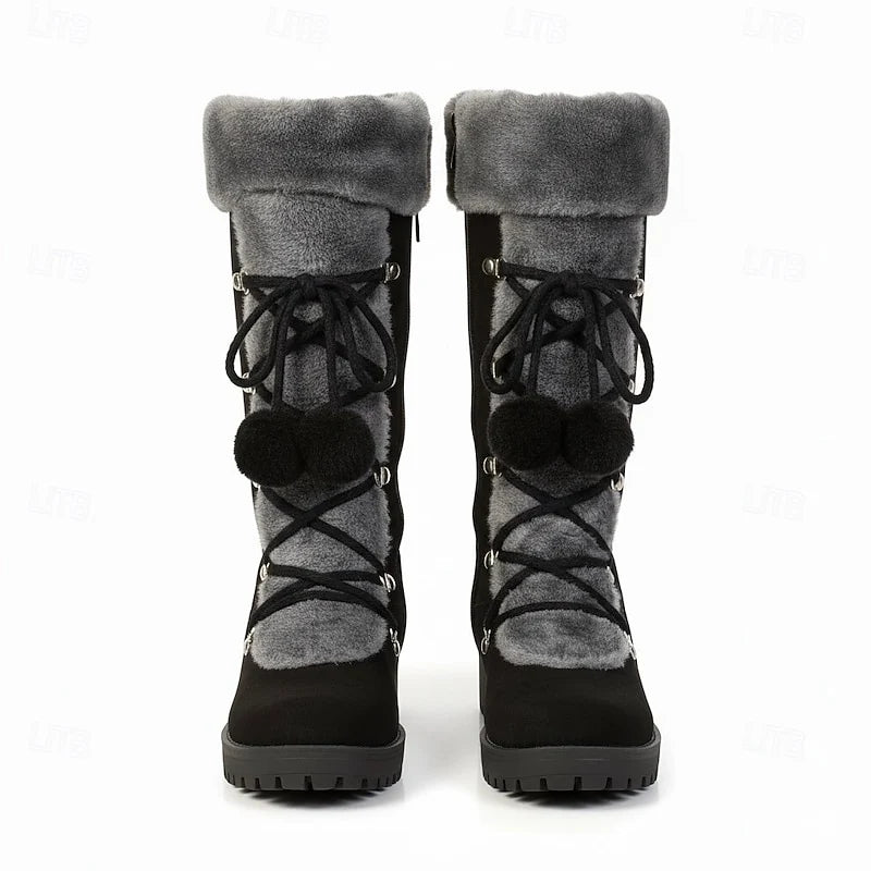 Sable Winter Boots | Fur-Trimmed, Lace-Up, Mid-Calf for Women 5