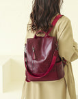 Premium Leather Backpack with Smart Storage