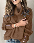 Women's Casual Mock Neck Sweater