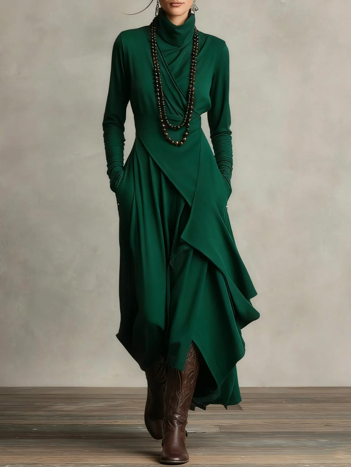 Sierra Maxi Dress | Elegant High Neck, Flowing Silhouette for Weddings and Summer Events 7