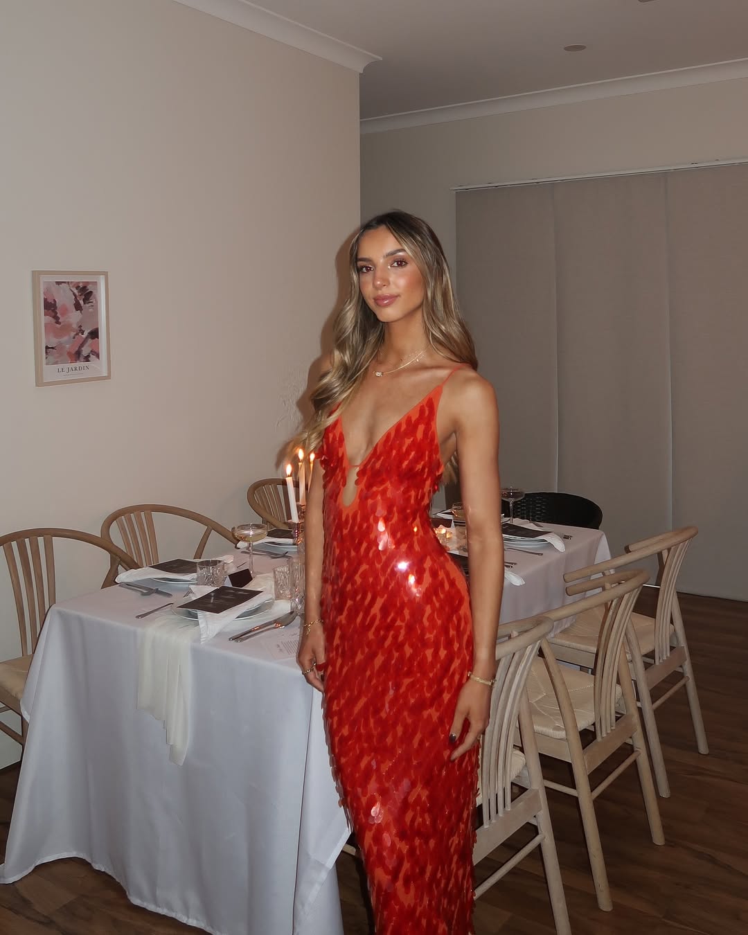 Glitter Sequins Backless Strap Dress
