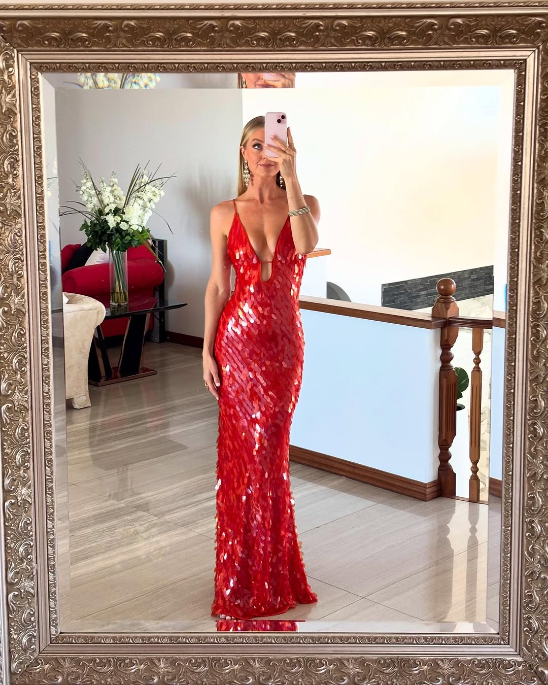 Glitter Sequins Backless Strap Dress