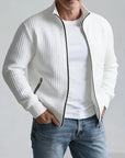 Sofina Textured Jacket | Stand-Collar, Zip-Up Design 0